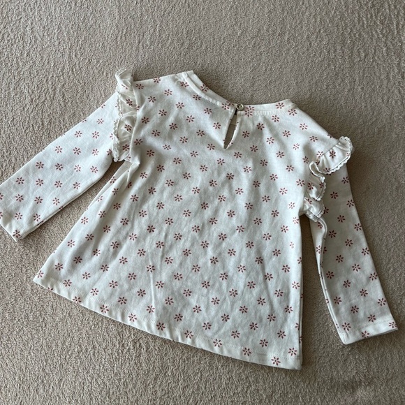 Aspen Kids Ruffle Shoulder Long Sleeve Top 24M - Picture 7 of 8